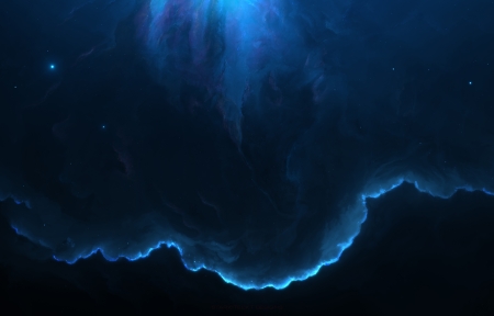 乌云笼罩的星空夜景壁纸图片2023最新款